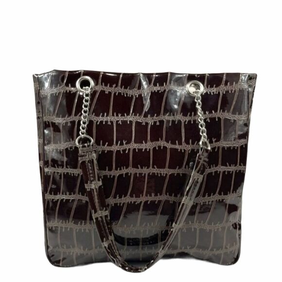 Essence of Beauty Brown 2 PcTote Bag - Picture 1 of 12
